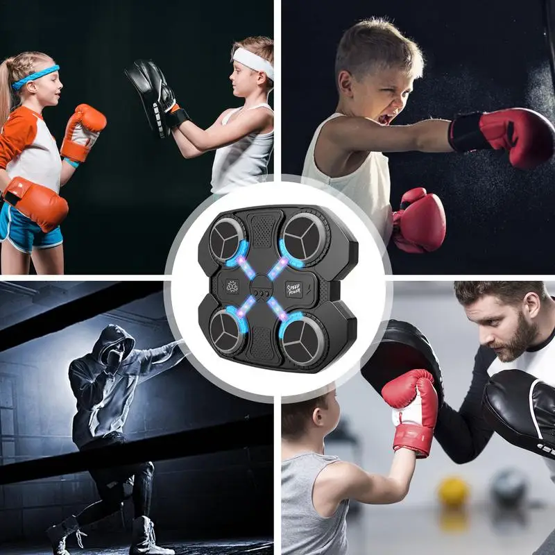 New Smart Music Boxing Machine Home Exercise Adult/Children Sports Fitness Boxing Trainer Response Training Boxing Wall Target