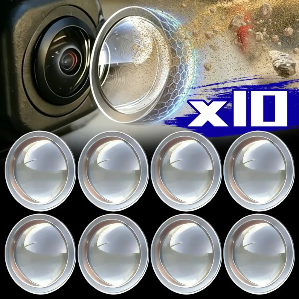 Car Rear View Camera Protector Cover Waterproof Dustproof 360 Degree Acrylic Shield Anti Fog Backup Parking Lens Guard Shell