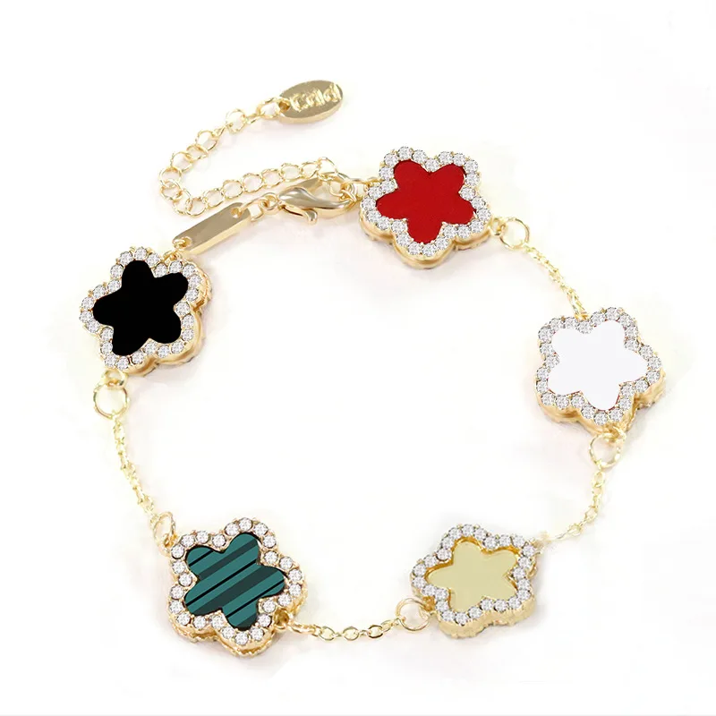 Multi Style Zircon Inlaid Plum Blossom Fashionable Temperament Light Luxury Women's Bracelet image 6