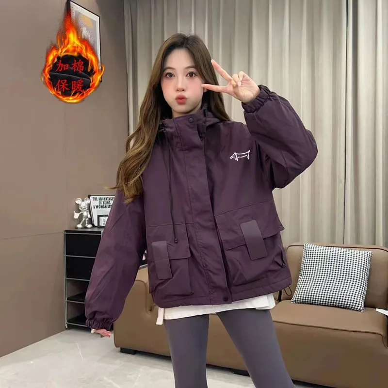 숏패딩 Thickening Windbreaker Casual Coat Anew Women Golf Wear Autumn Winter 2024 High Quality Golf Jacket Women Golf Clothing 신상재킷