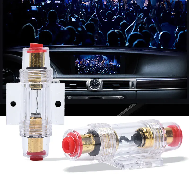 AGU 8 AWG In-Line Fuse Holder - 60A Circuit Breaker for Car Audio & AMP Amplifier, Heavy-Duty Waterproof Fuse Block