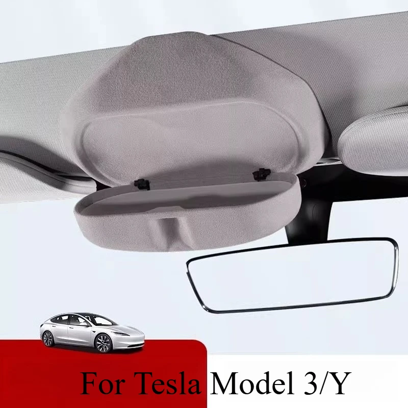 

Держатель для очков в автомобиль Tesla Model 3/Y, крепление на козырек, органайзер для солнцезащитных очков, аксессуары для интерьера автомобиля