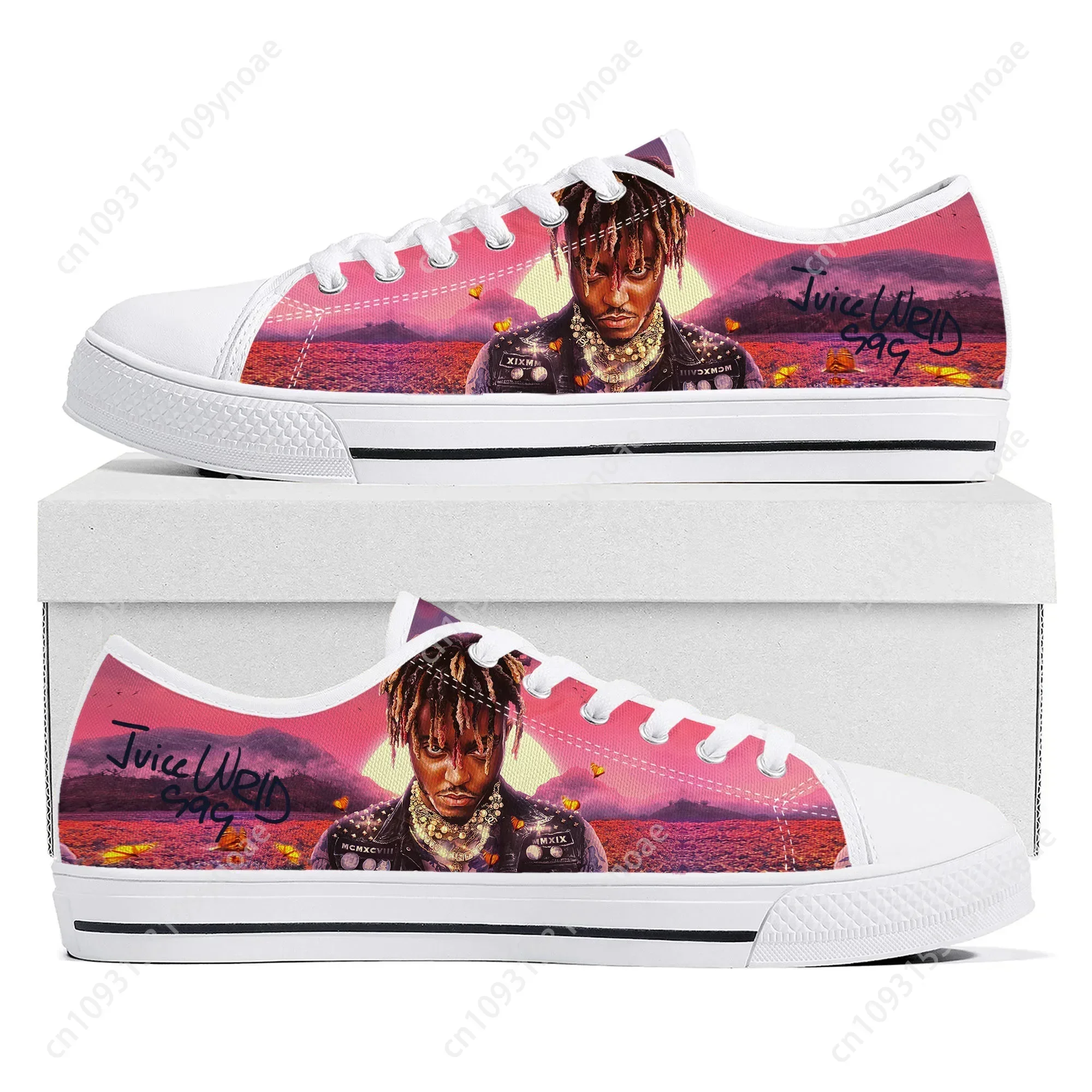 Juice wrld 999 hip hop rapper baixo topo de alta qualidade tênis das mulheres dos homens adolescente lona tênis casual casal sapatos sapato personalizado