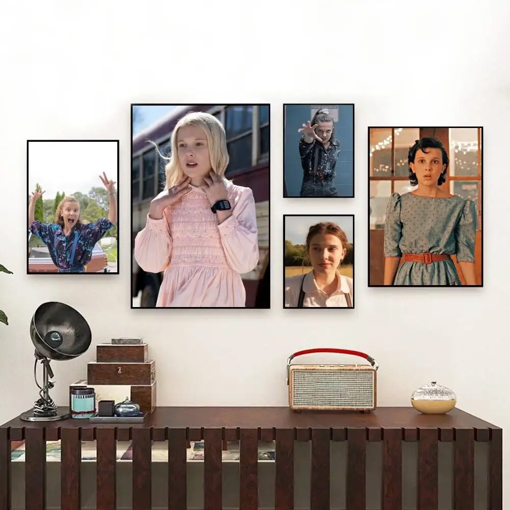 

Millie Bobby Brown Poster Perfect Space Sticker Self Adhesive for Office Home Theater Wall Art Decor Fancy Gift