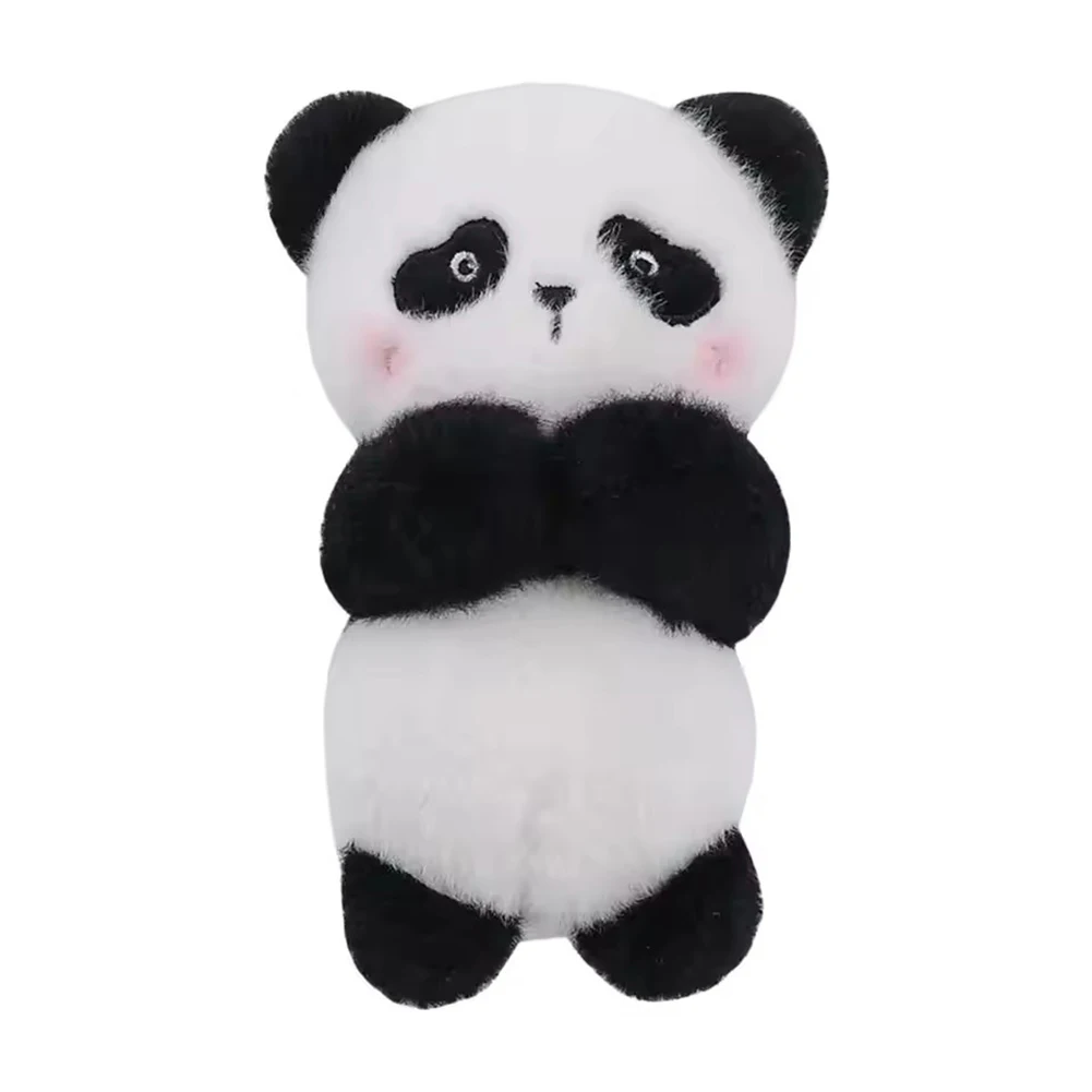 Panda Shifter Cute Interior Decor Soft Plush Material Versatile Attachment Cartoon Car Decor Comforting Presence