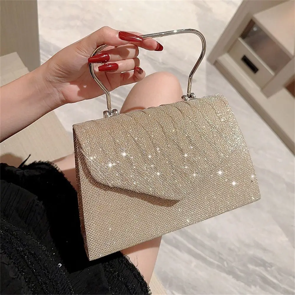 Glitter Evening Bag Women Elegant Fashion Banquet Clutch Chain Shoulder Bags Luxury Purse Female Wedding Party Handbags