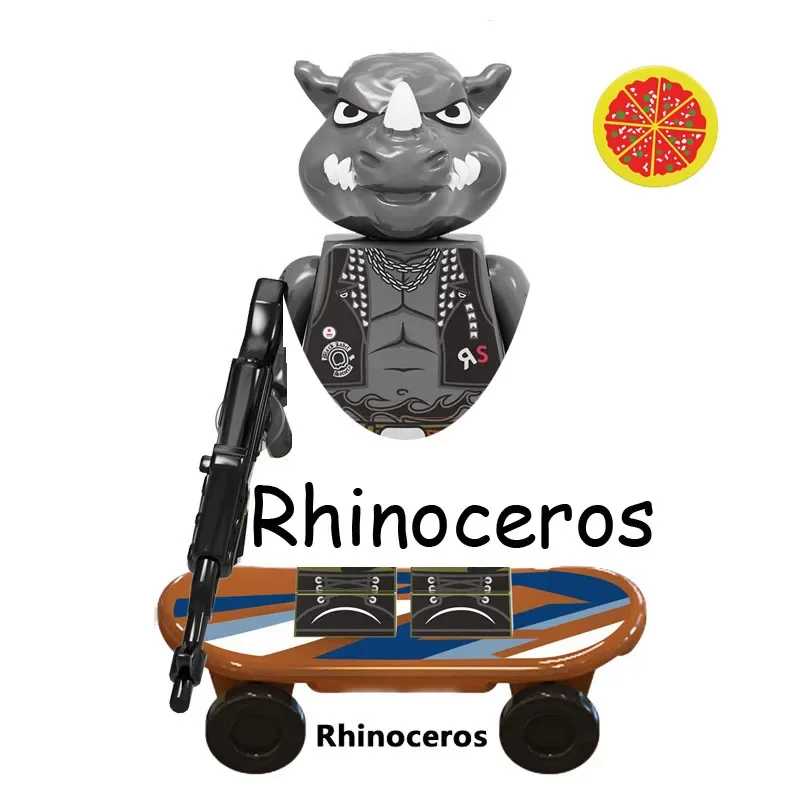 بيع كبير!!! سلاحف النينجا مايكل أنجلو دوناتيلو ليوناردو رافائيل مع نموذج تزلج بيتزا ألعاب مكعبات شخصيات الحركة للأطفال