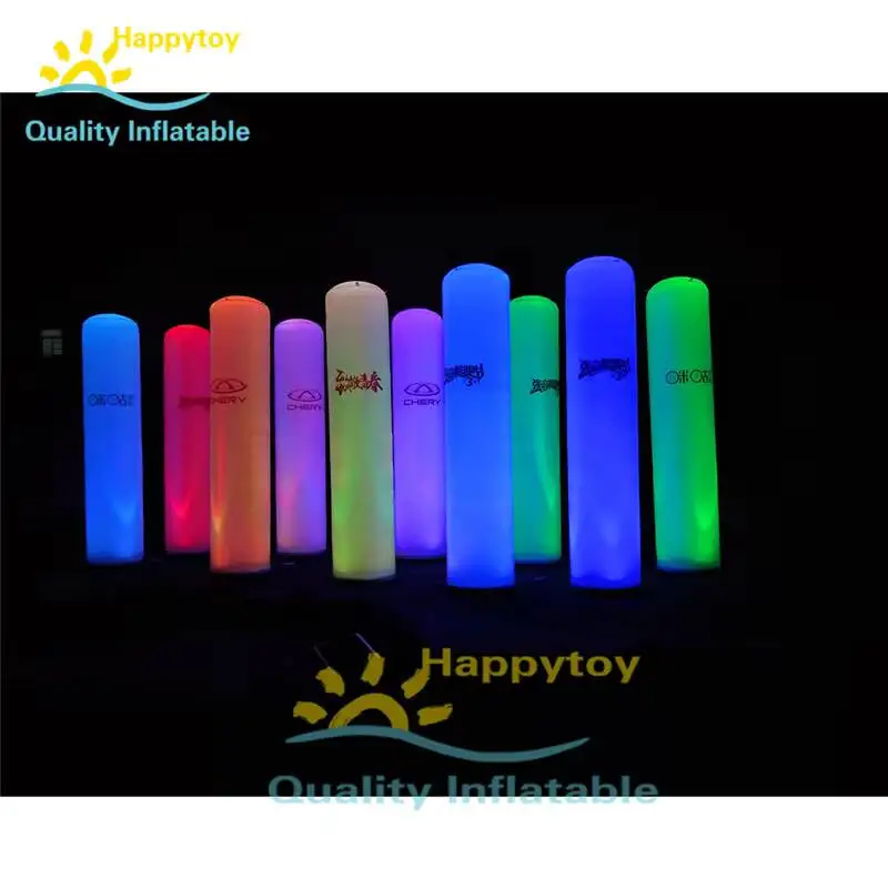 Inflatable Standing Decoration Party Decoration Inflatable Lighting Column Bar Advertising Inflatable Pillar With LED Lights