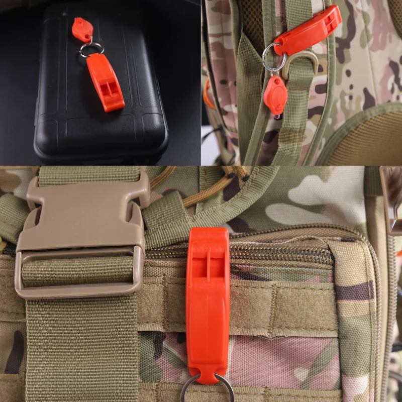 10PCS Emergency Whistles with Lanyard Safety Whistles for Kayak Life Jackets Lifeboats Fishing Boats Camping Hiking Hunting