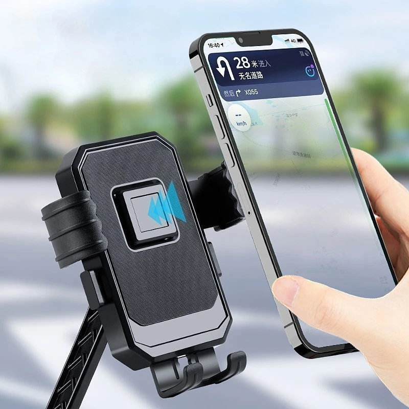 

360 ° Вращающийся держатель для мобильного телефона на мотоцикле и велосипеде, уличный навигационный кронштейн для мобильного телефона для iPhone, Samsung, Xiaomi, подставка
