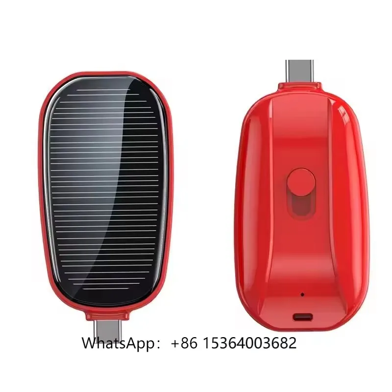 

2024 Trending New Pocket Portable Power Stations Keychain Fast Phone Charger With Iong Battery Solar Power Bank