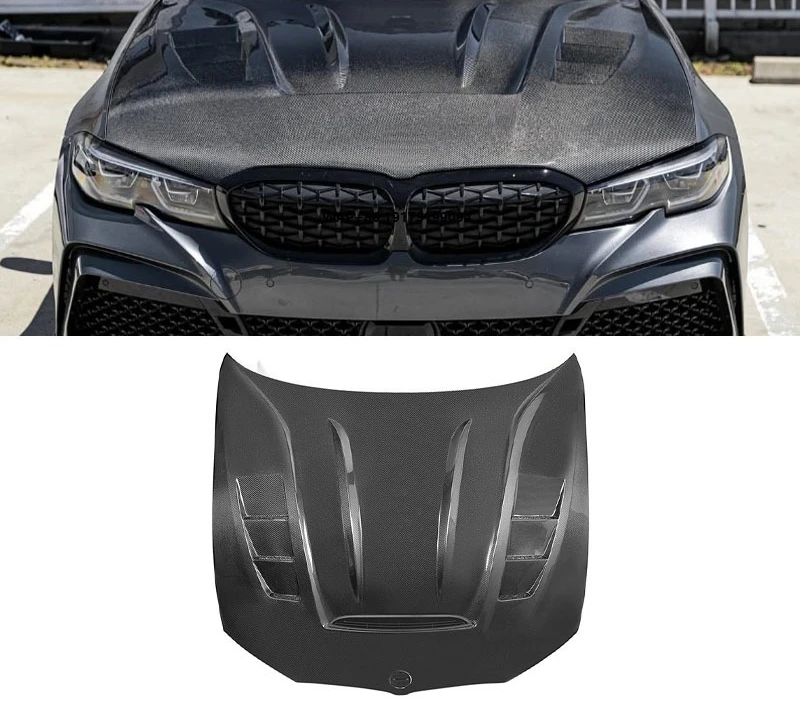 

DW Style Carbon Fiber Front Bonnet Engine Hood Cover for 3 Series G20 G28 M340I 2019+ Car Parts Accessories