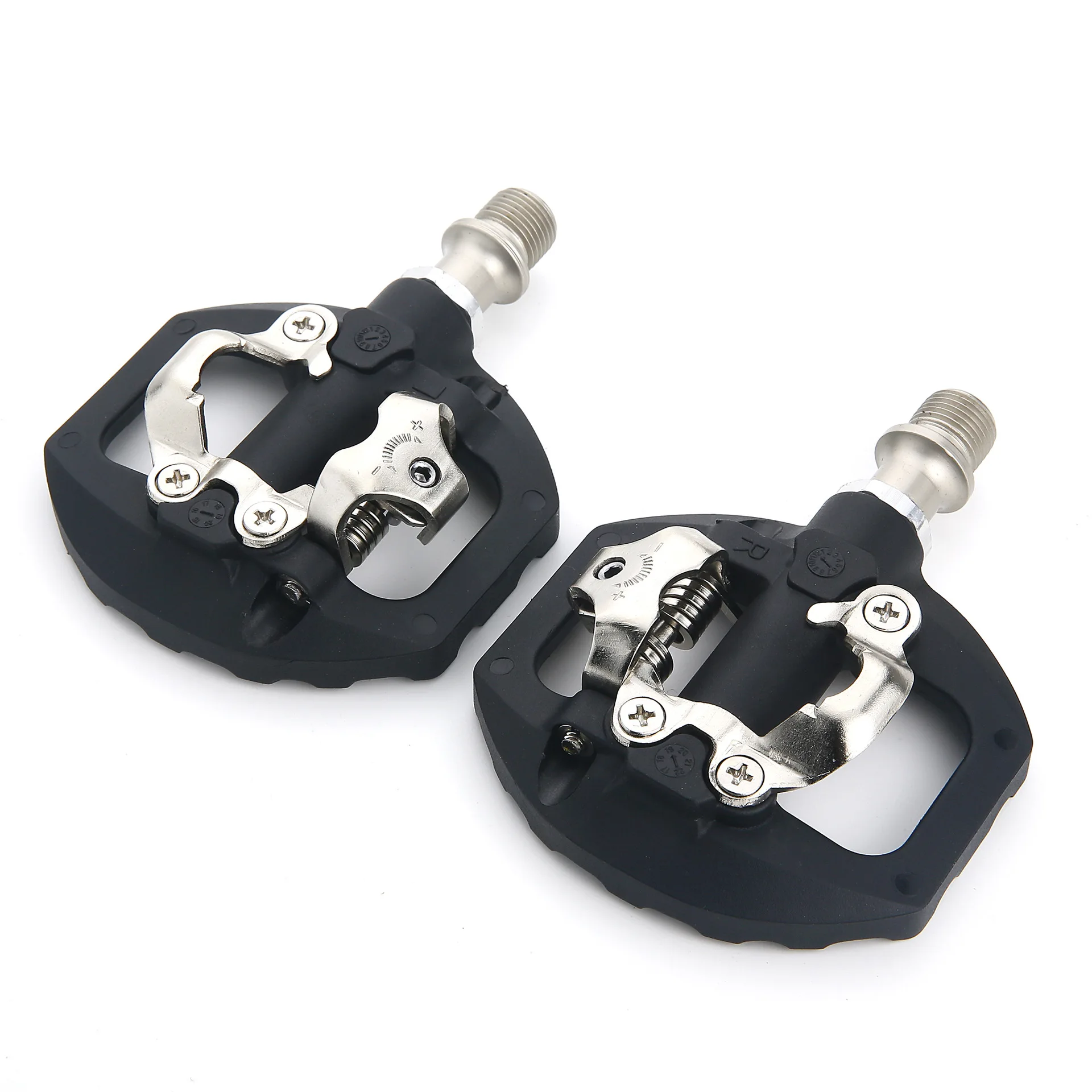 

Bicycle Pedals Clipless Dual Platform Compatible SHIMANO SPD for Road Mountain Bike Cycling Durable Anti-Slip Easy Install