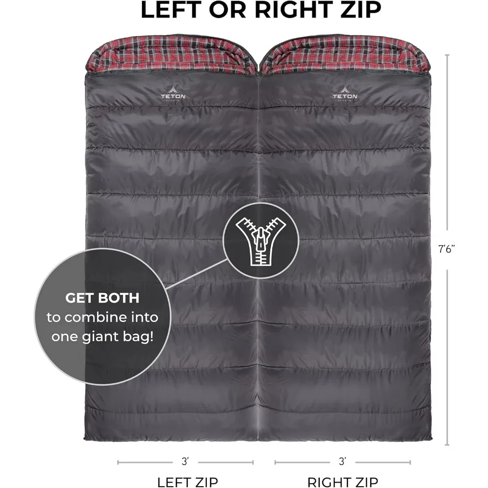 Celsius XL, -25, 20, 0 Degree Sleeping Bags, Durable and Warm Sleeping Bag for Adults and Kids. Camping Made Easy