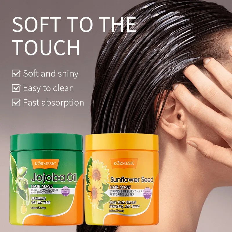 

KORMESIC Ботаническая разглаживающая маска для волос Protein Straighten Repair Dry Frizzy Damaged Cream Pro Soft Smooth Shiny Deep Care