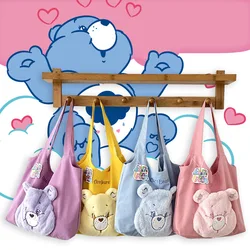 Genuine Carebears Cute Plush Bear Avatar Canvas Large Capacity Shoulder Bag Couple Gift