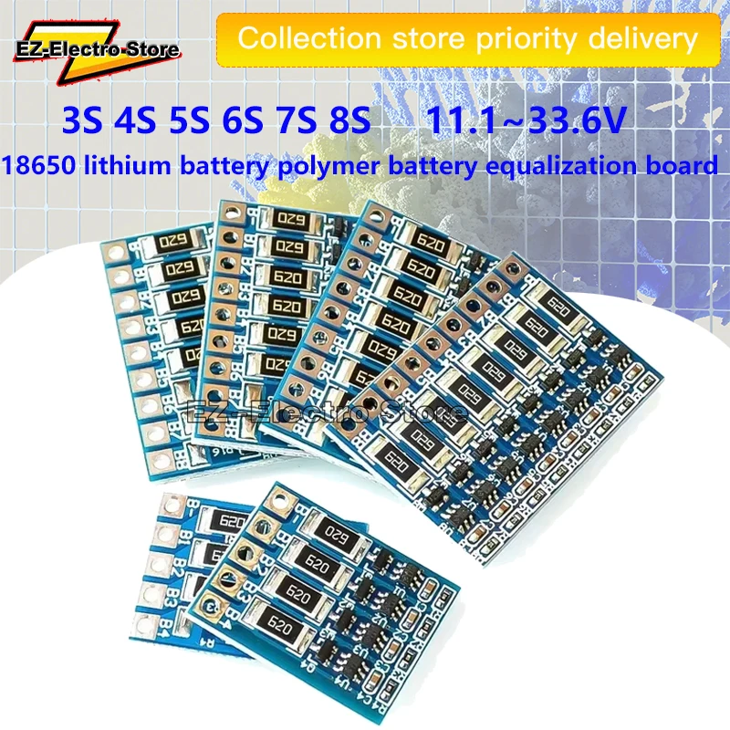 3S 4S 5S 6S 7S 8S 21V 4.2v li-ion balancer board 18650 li-ion balncing full charge battery Balance Function Protection Board