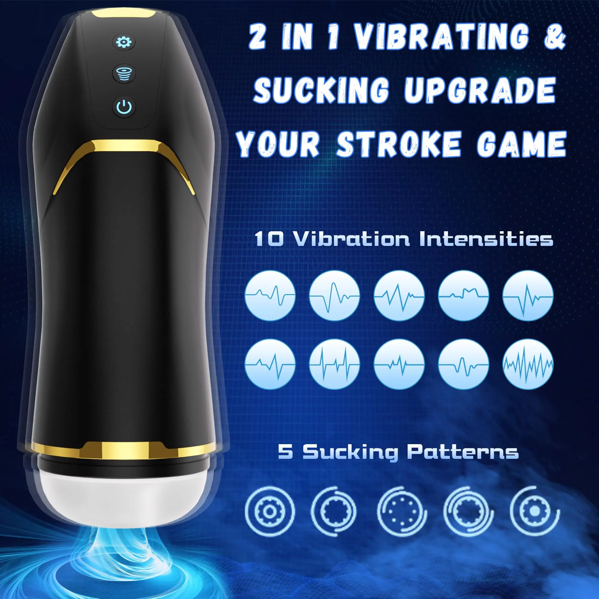 Male Penis With 10 Vibration And 5 Sucking Modes Pump Male Sex Toy Adult Toy Pocket Adult Toy Male Massager Adult Male Sex Toy