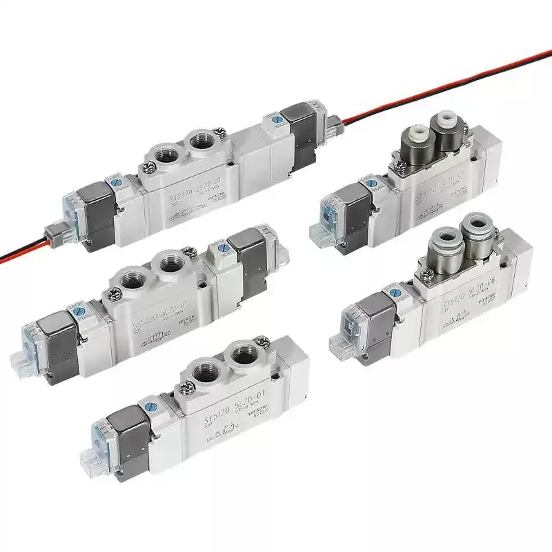 SY3120 SY5120 SY7120 4LZD 5LZD 6LZD High Quality  Pneumatic Control Solenoid Valve 5 Port 2 Solenoid Valve SY5120 Valve