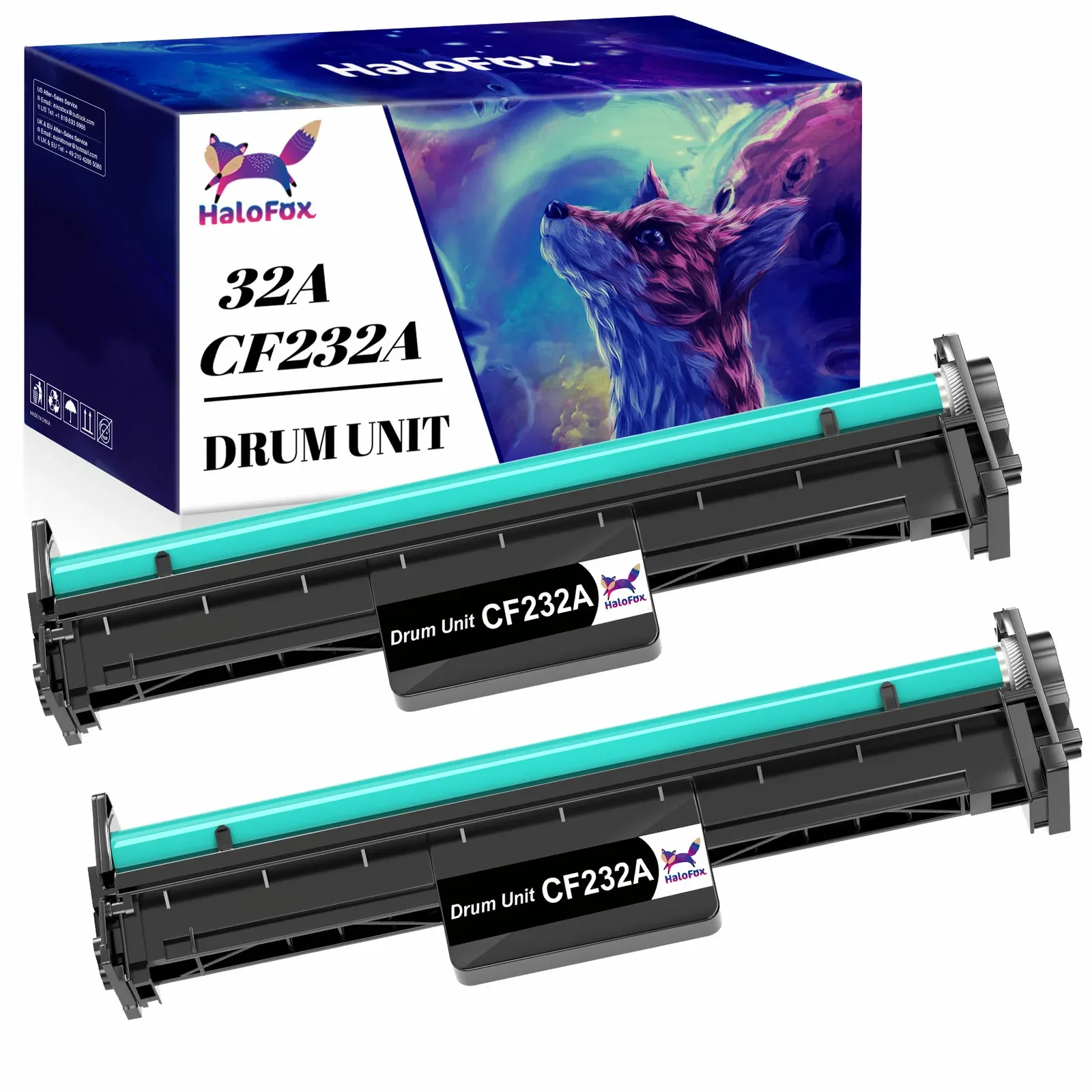 2x CF232A 32A Drum Unit for HP LaserJet Pro M203dw M203dn M227fdn M227fdw