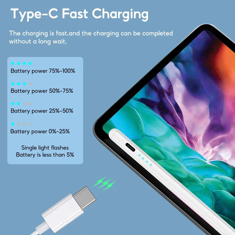 Universal optical stylus for iOS, Android, Windows, tablets, and mobile phones, multi-color stylus, capacitive drawing stylus