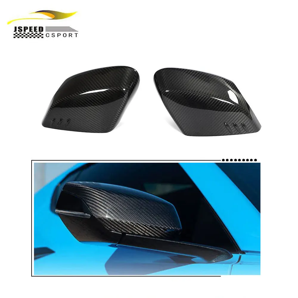 

For Chevrolet Corvette C8 2020-2021 Carbon fiber side mirror covers