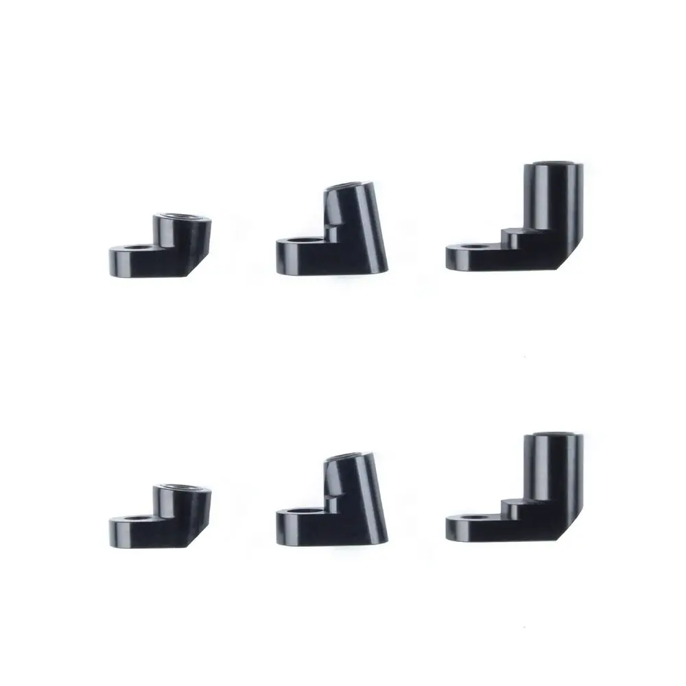 T-6061 Anodized Billet Aluminum Rear Spoiler Riser Kit – Black, Bolt-On for 2013-2018 Ford Focus ST (Extender)