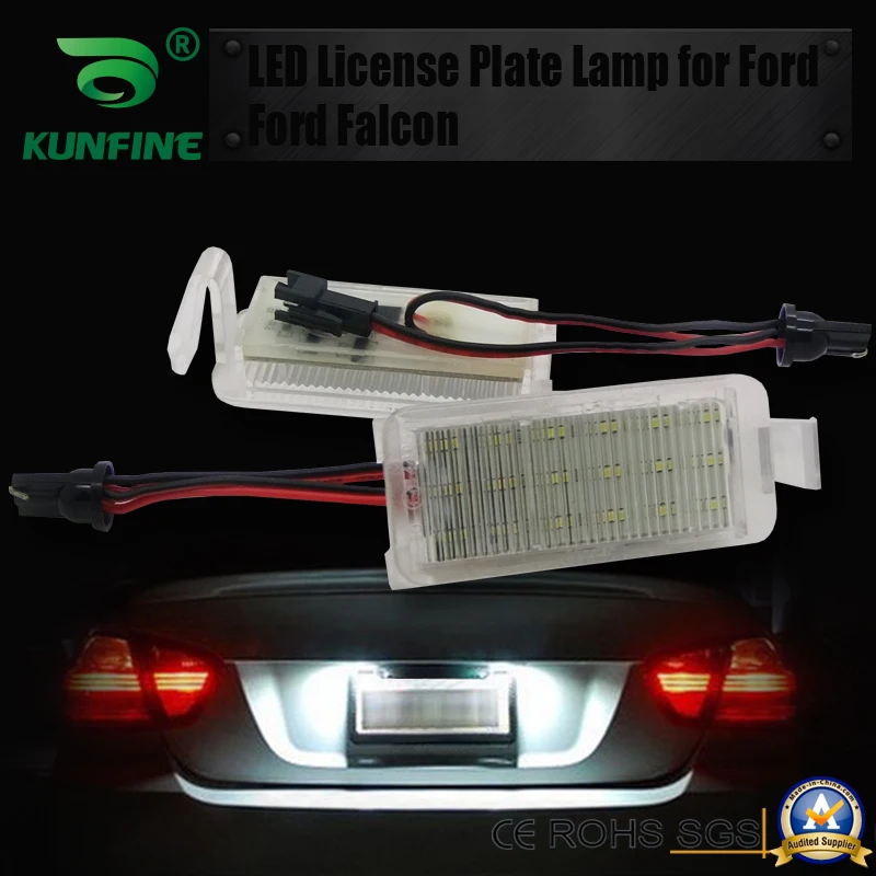 2PCs Car LED Number License Plate Light LED License Lamp For FORD Falcon BA/BF XR 6/8 2003 2004 2005 2006  2007 OEM No. BA13550A
