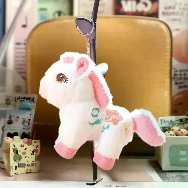 

Плюшевый брелок «Красивый пони», мягкая кукла, сумка, декоративный предмет, новогодний амулет, подарок на день рождения.