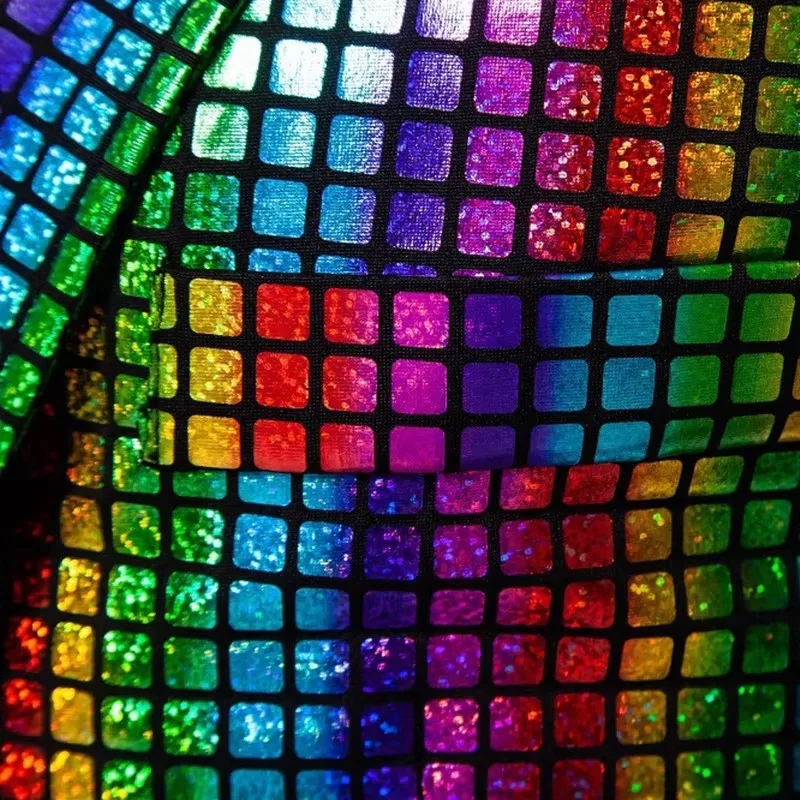 Conjunto de dos piezas de plata con lentejuelas ajustadas a la moda para hombre, traje con sello caliente, fiesta disco, Cosplay, escenario, fiesta en club nocturno, rendimiento fresco brillante