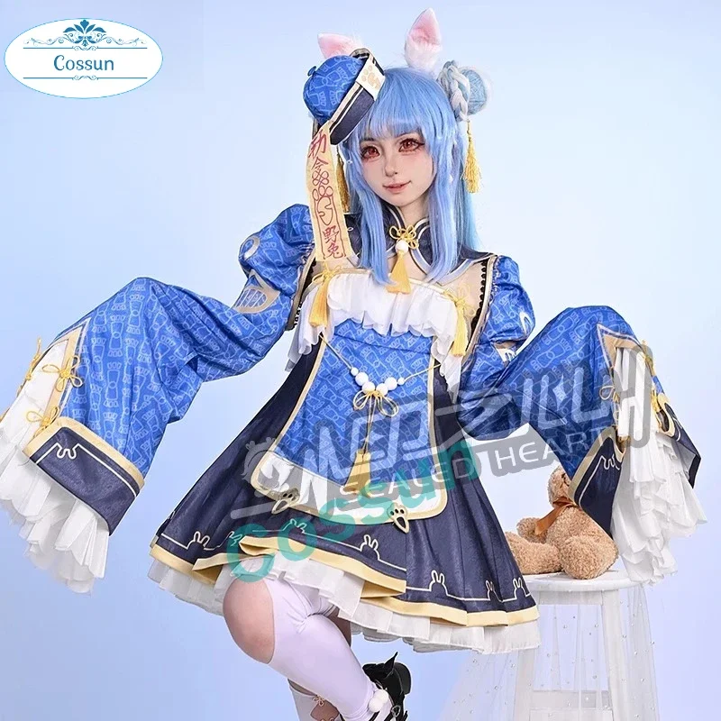 

Vtuber Hololive Usada Pekora Little Zombie New Clothes Game Suit Lovely Cosplay Costume Halloween Party Outfit Women