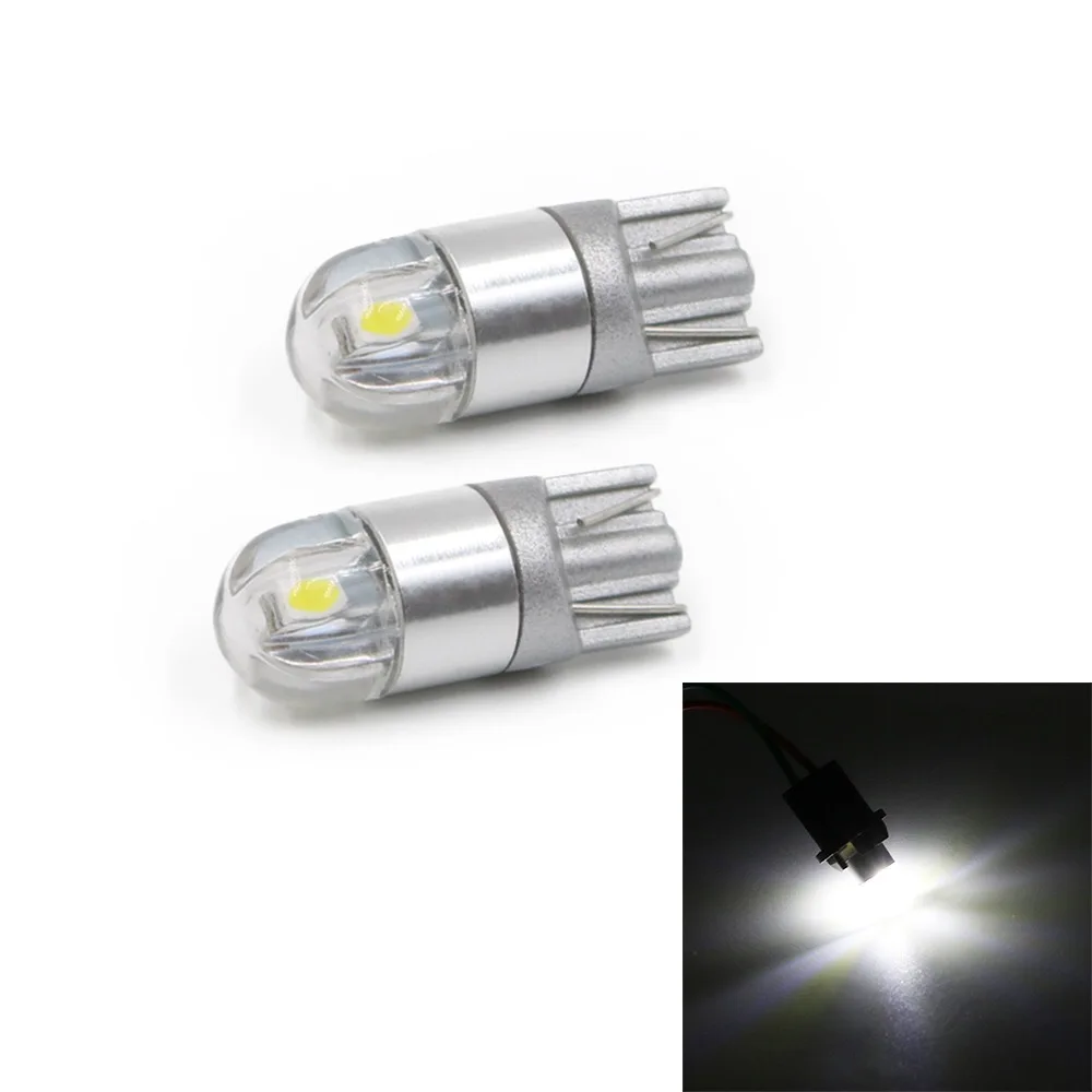 

2x T10 W5W 3030 2SMD 12V LED Car Signal Bulb Super Bright Auto Dome Reading License Plate Trunk Luggage Lamp