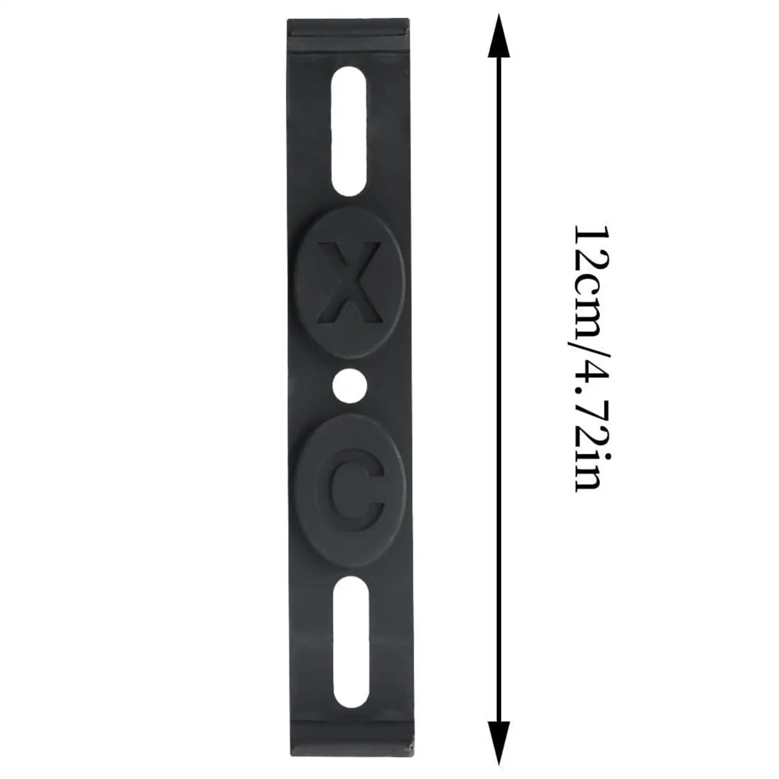 Frameless Black License Plate Holder ABS Car Mount Clip Clamps Brackets Universal Number Plate Frame for Garage and Vehicles