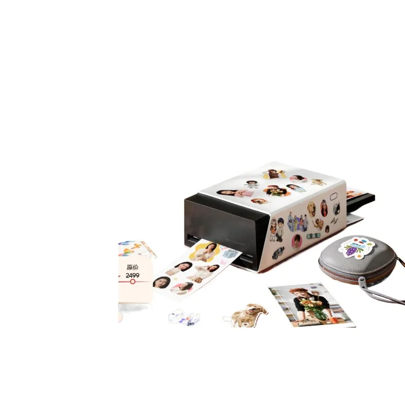 AI sticker photo printer all-in-one machine with automatic lamination and high-definition image quality, sticker photo printer