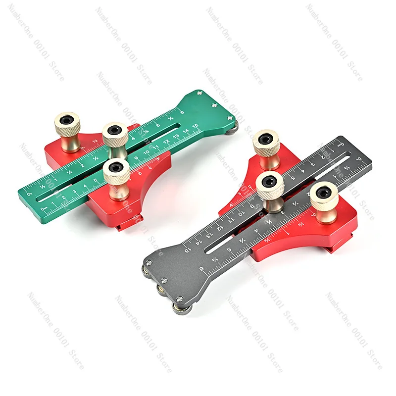 Table‑Saw Inverted‑Roller Quick‑Cut Limit, Woodworking Workbench Feeding‑Auxiliary Tool, Material‑Pressing Backing Device