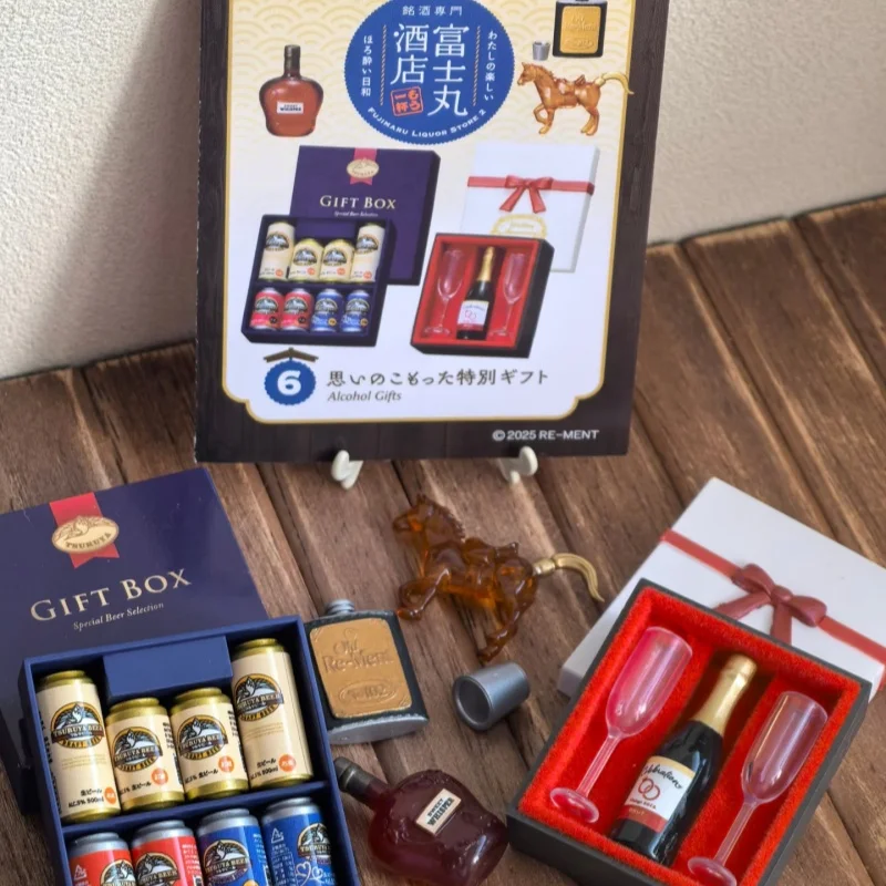 RE-MENT Miniature Fujimaru Liquor Store Blind Box Japanese Famous Liquor Celebration Drinks Collectible Toy Model