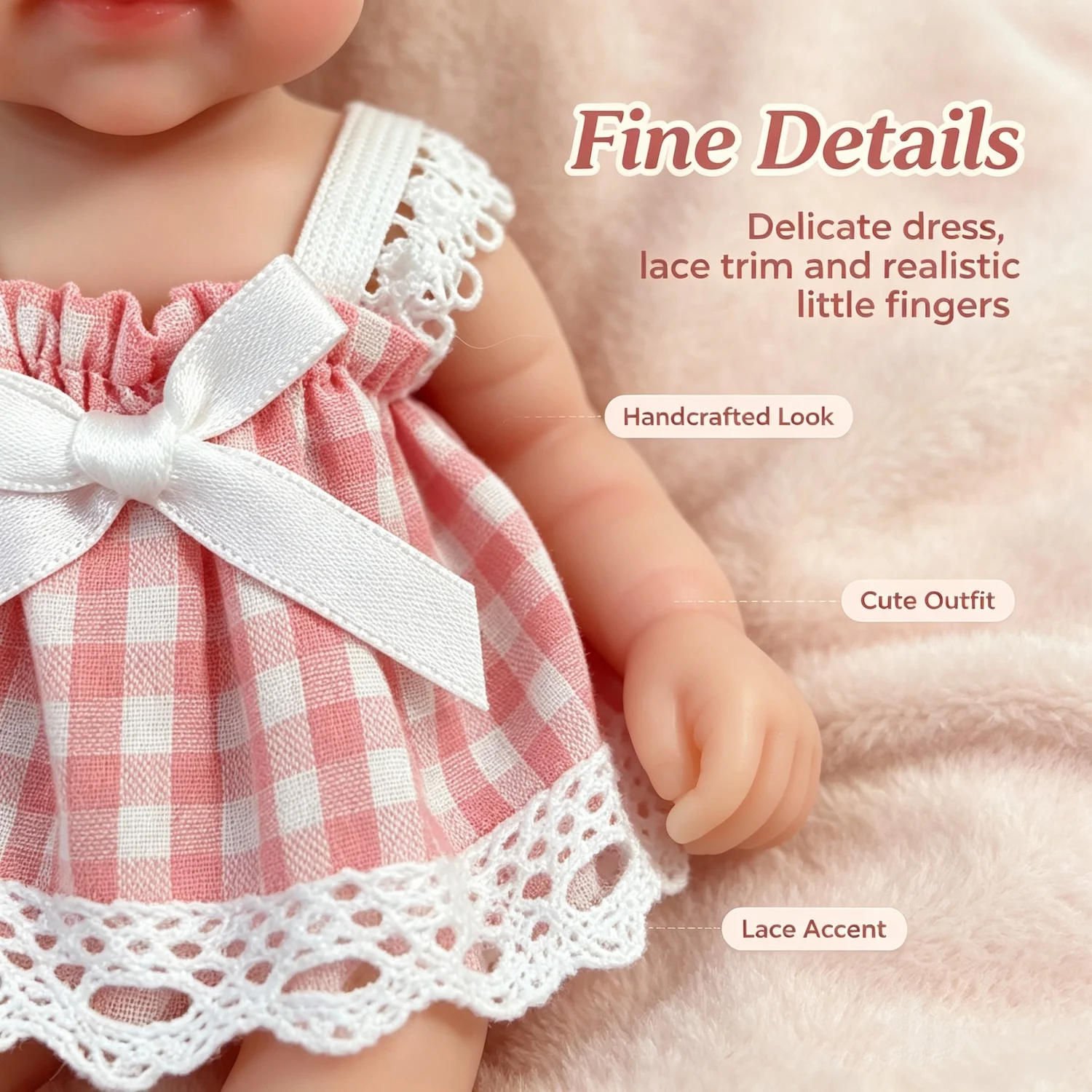 6 Inch Pascale Reborn Full Solid Silicone Flexible Elastic Super Soft Cute Squishy Silicone Lifelike Reborn Bebe Doll 15 CM