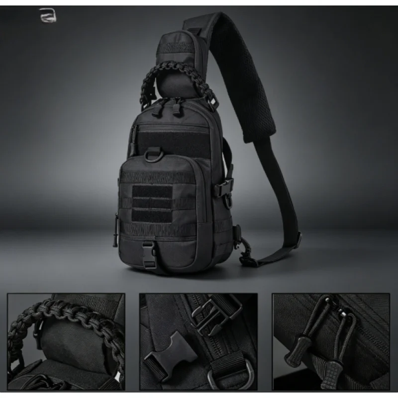 Multifunctional Outdoor Chest Bag, Wear-resistant Portable Crossbody Bag for Sports Cycling Hiking Travel