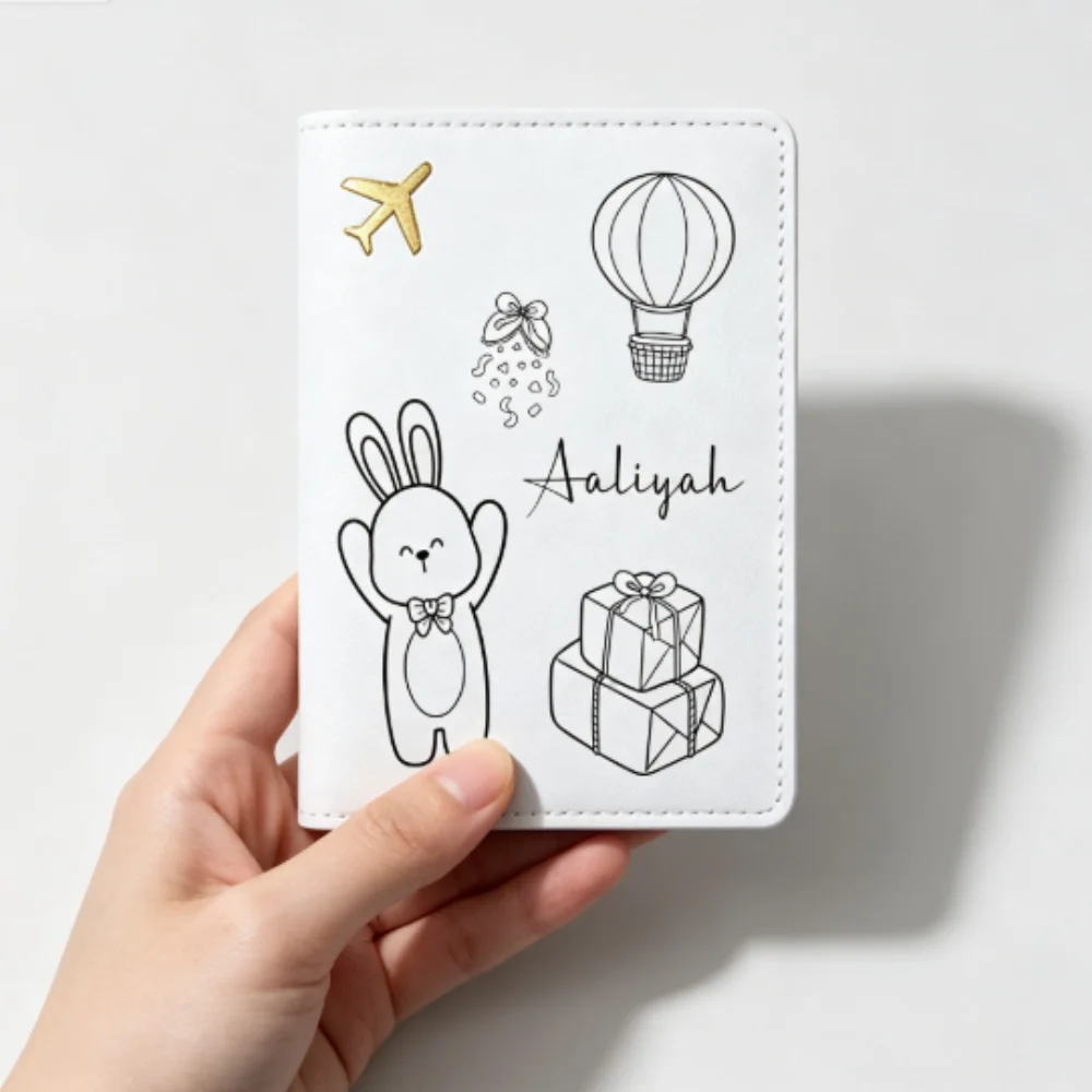 Personalized Name Passport Cover, Classic High Quality Leather Wallet, Wonderful Retirement Travel Gift