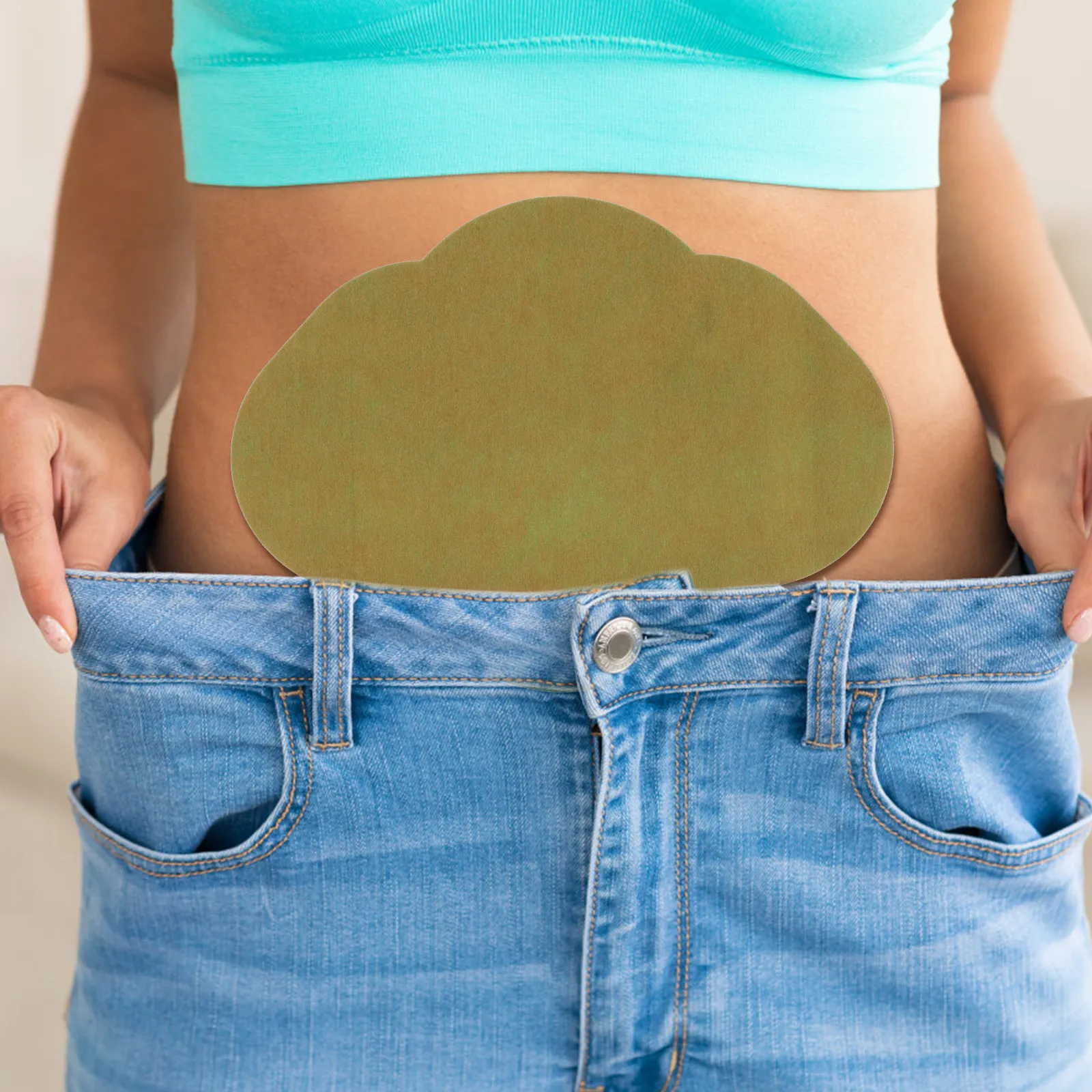 

10 листов пластырей для похудения из высококачественного нетканого материала спанлейс, портативные наклейки на пупок для ежедневного контроля веса, для людей с ожирением