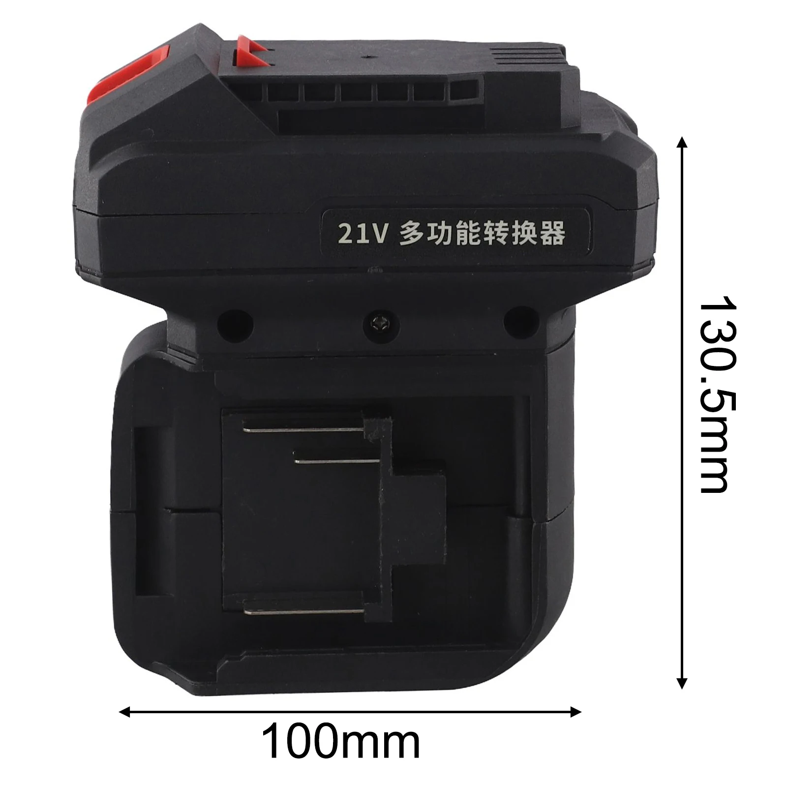 

Drill Bit Black Battery Converter Easy Installation For Work Lights External Charger Connection For Electric Drills