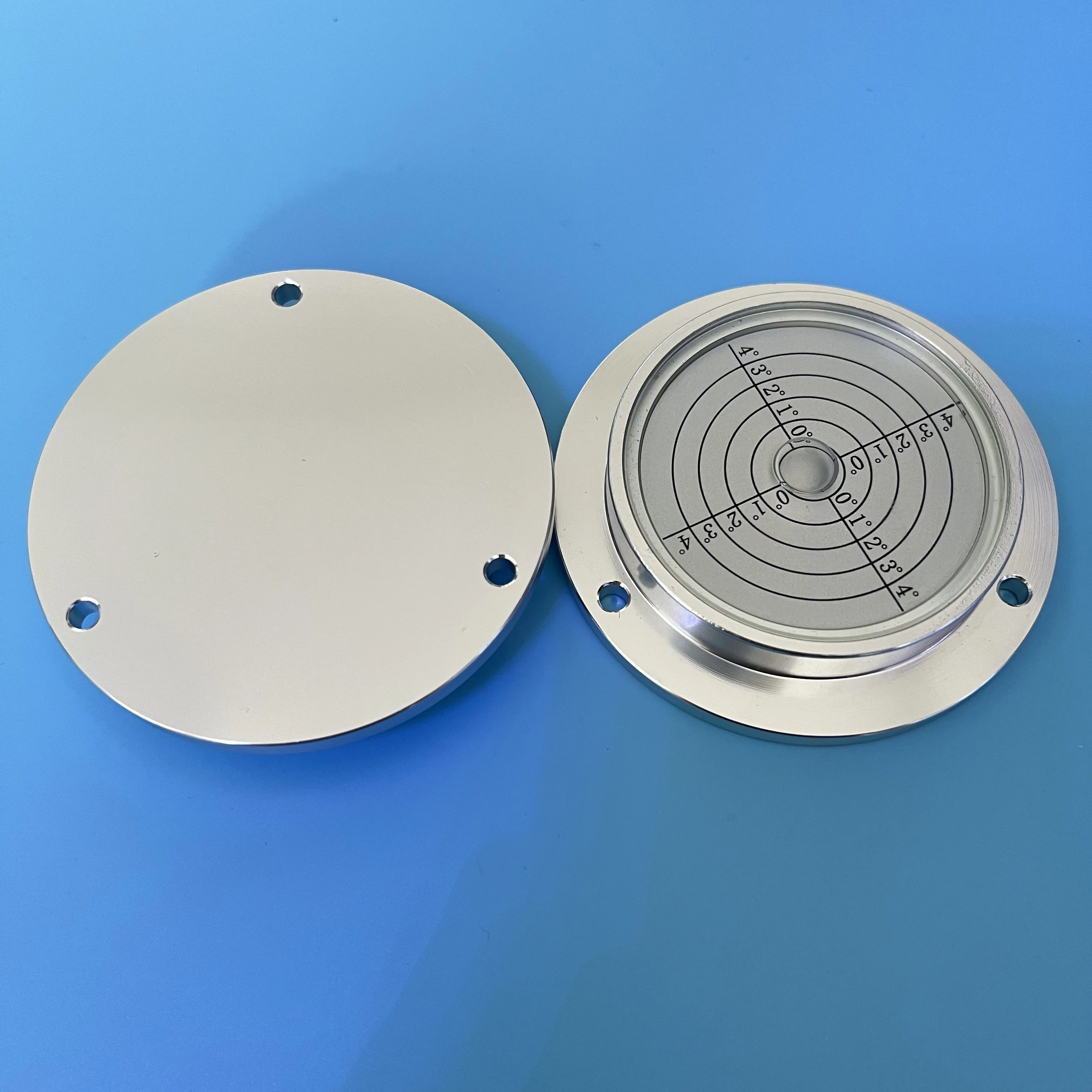 METAL Colorful Spirit Level Bubble Vial Liquid Bubble Small Level Metal Spirit Bubble Level with Flange