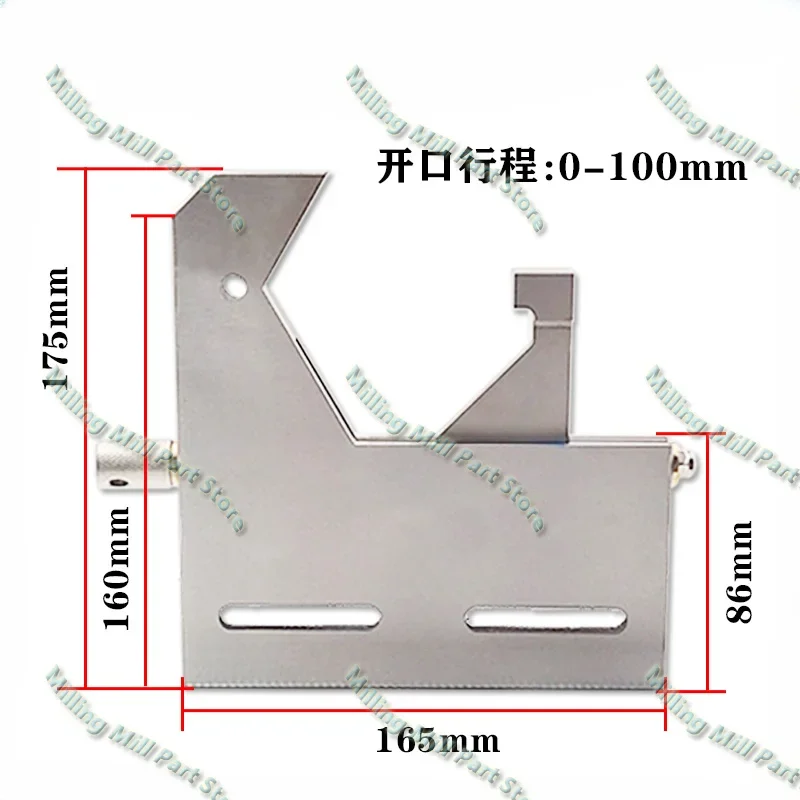 WEMD Clamp Tool CNC Wire EDM Machine Vise Jig Holder 0-100mm 0-150mm Stainless Steel Fine-tuning Fixture