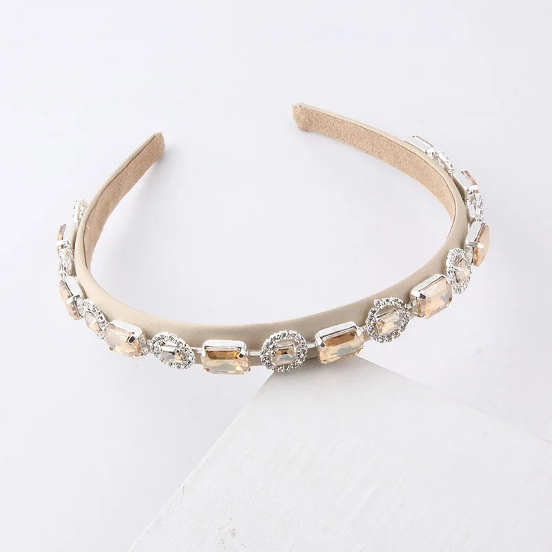 Vintage Luxury Fashion Rhinestone Colorful Beads Hairband Headband Ladies Beautiful Hair Accessories