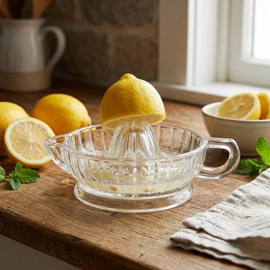 Professional Citrus Juicer Manual Squeezer Cup for Kitchen Daily Use Borosilicate Glass Lemon Orange Extractor Durable Tool