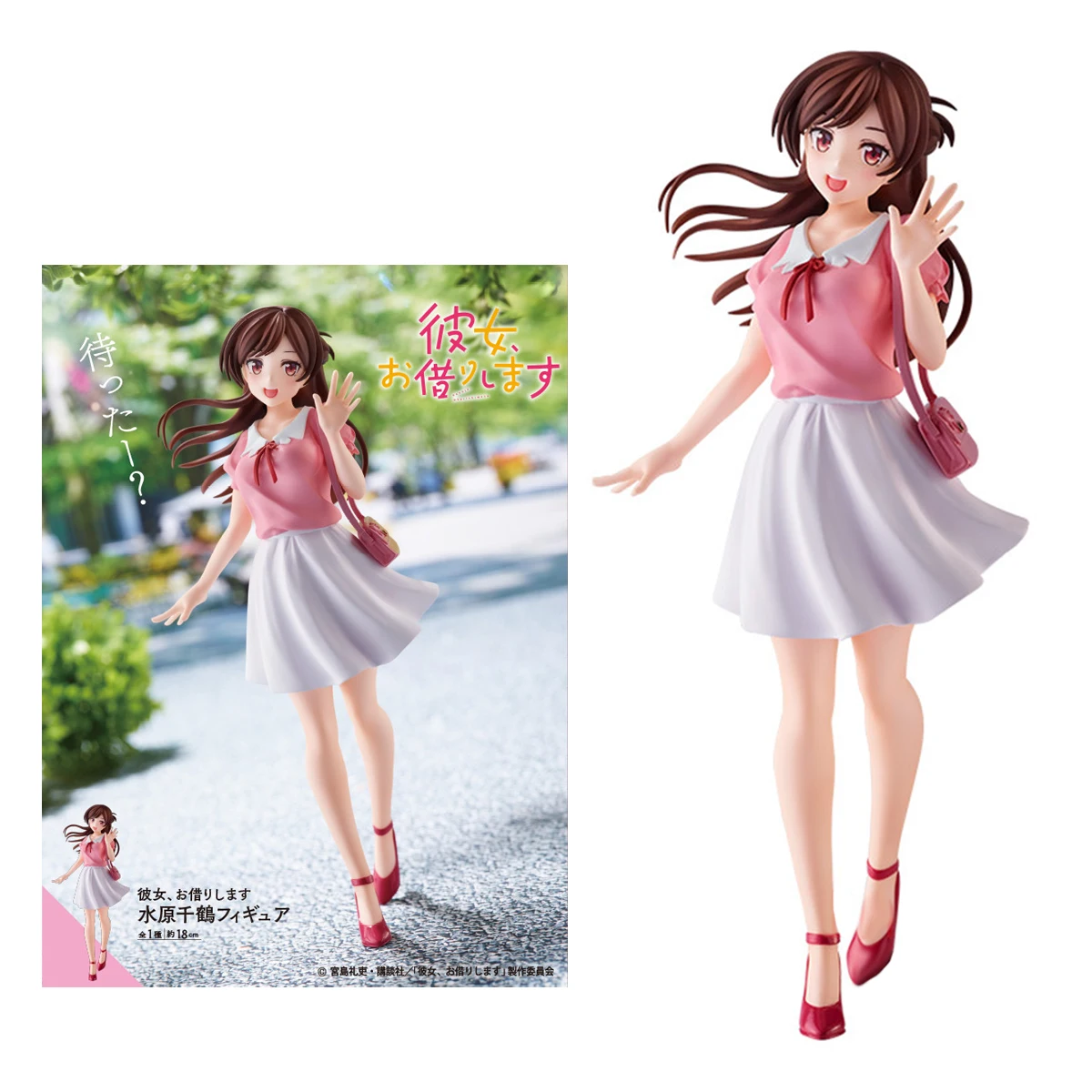 18CM Anime Rental Girlfriend Figure Mizuhara Chizuru Red Dress Standing Asami Nanami Model PVC Cute Doll Collection Girls Toys