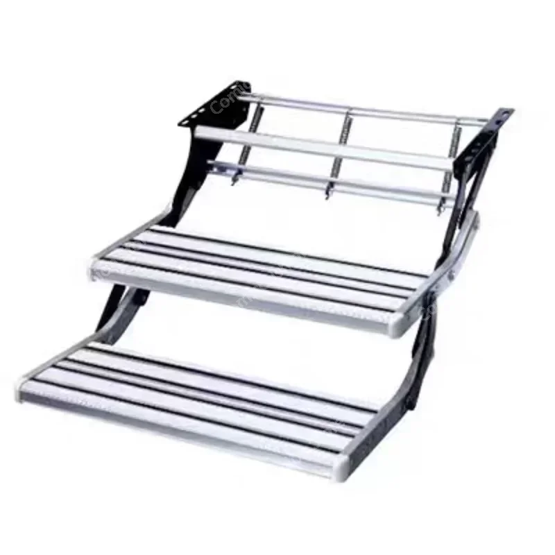 

Aluminum Alloy Antiskid Motorhome Manual Pedal Step Telescopic Steps Ladder Portable Single/Double Step Folding Step Ladder