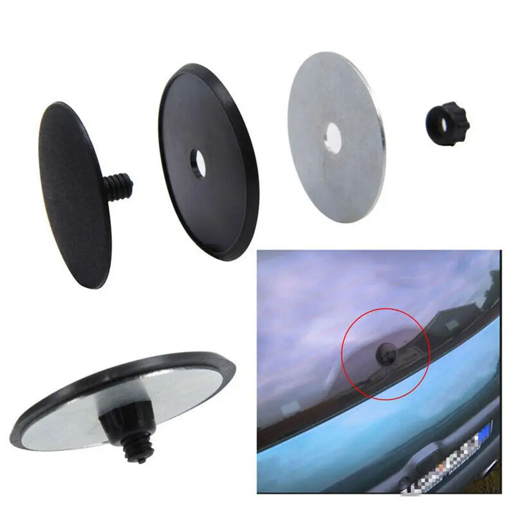 32mm/ 46mm Rear Window Wiper Delete Kit Off Block Cap Cover Hole Plug Waterproof Universal Car Accessories ﻿