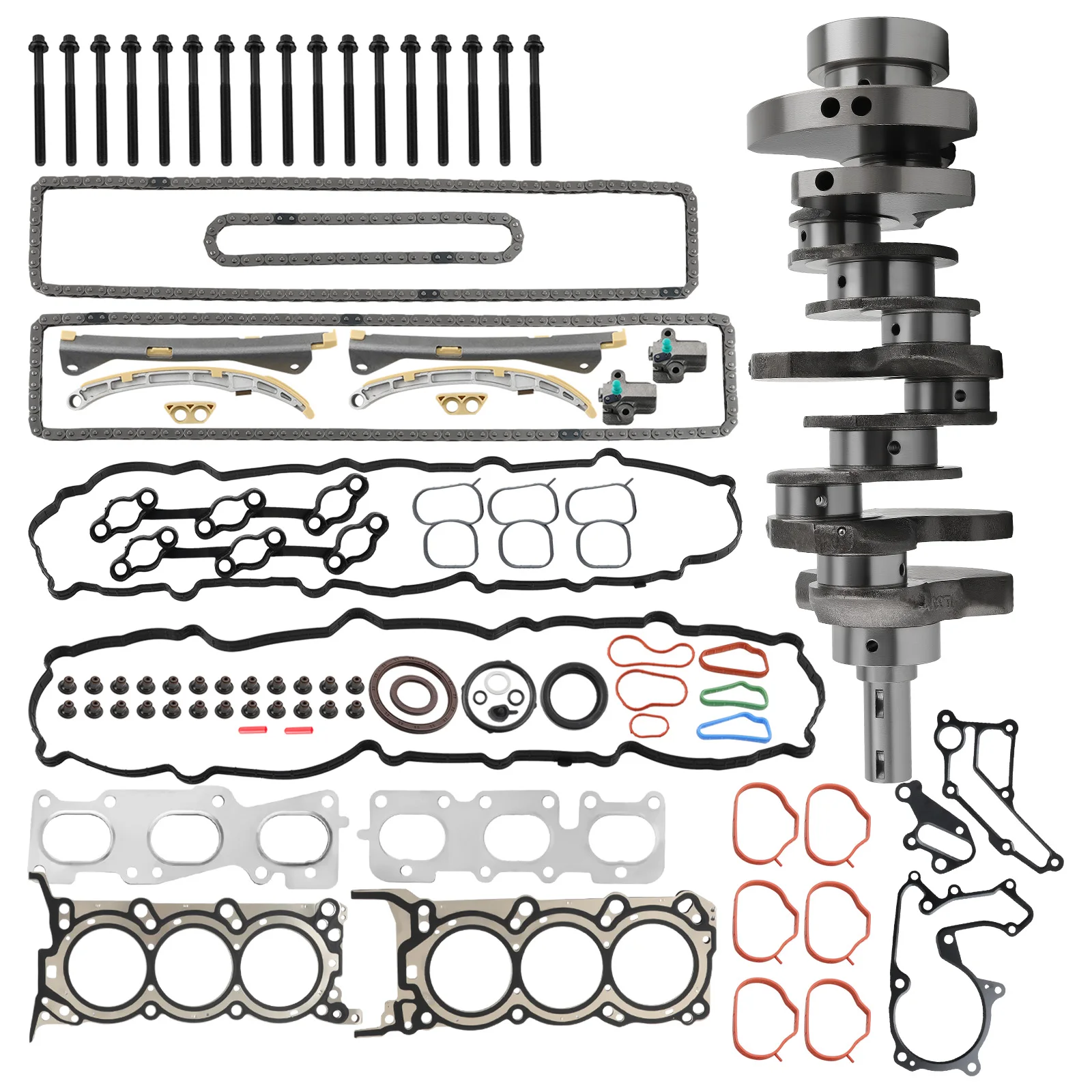 Engine Crankshaft Head Gasket Kit For Hyundai Kia 2013-2016 3.3L for	Cadenza 3.3L 3342CC V6 GAS DOHC	2014-2019 for	Sorento