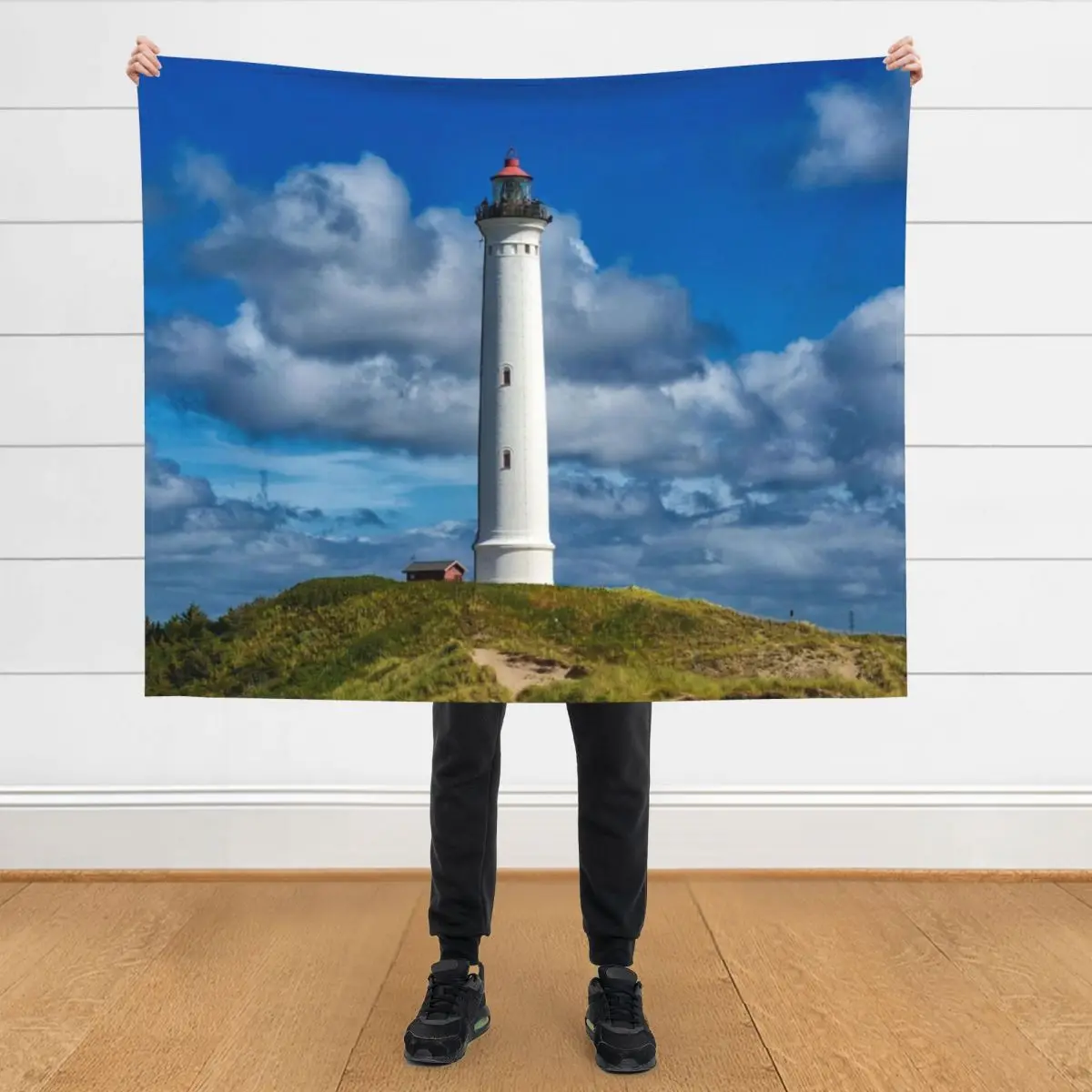 

Lyngvig Fyr lighthouse Throw Blanket Warm Loose Extra Large Throw Blankets